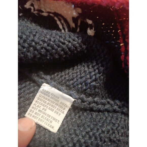 Marisa Christina Classic XL Vtg Stars & Stripes Hand Knit Sweater Vest Patriotic - Picture 6 of 9